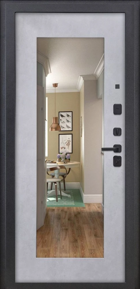 Входная дверь ДвериПРО Аура ФЛЗ-603 Бетон снежный DPRO226417 внутренняя сторона